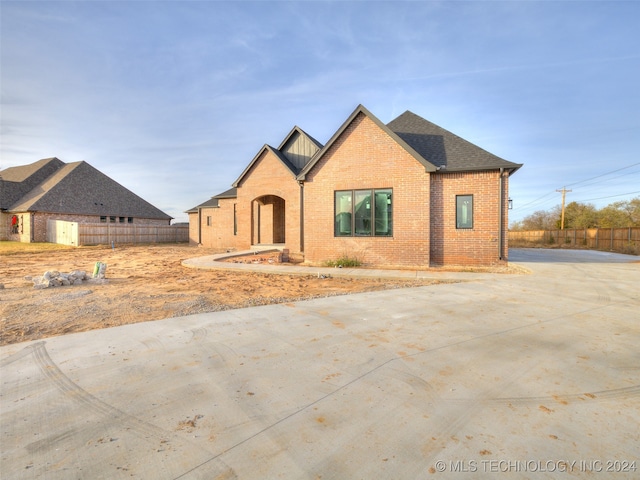 view of front of home