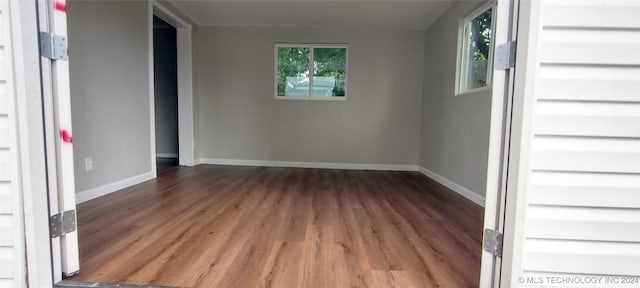 interior space featuring hardwood / wood-style floors