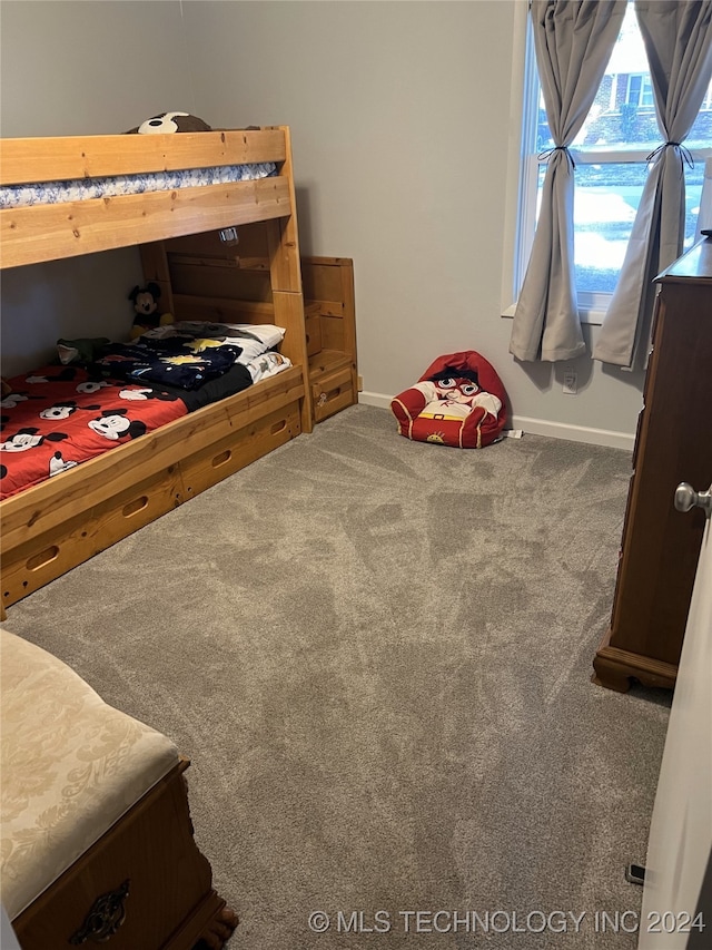 bedroom featuring carpet flooring