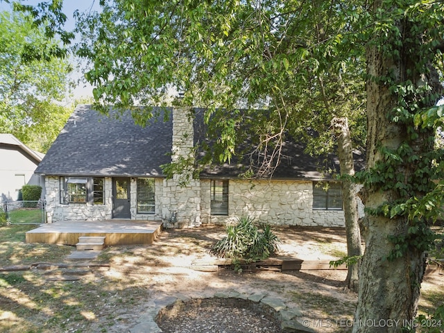 rear view of house featuring a patio area