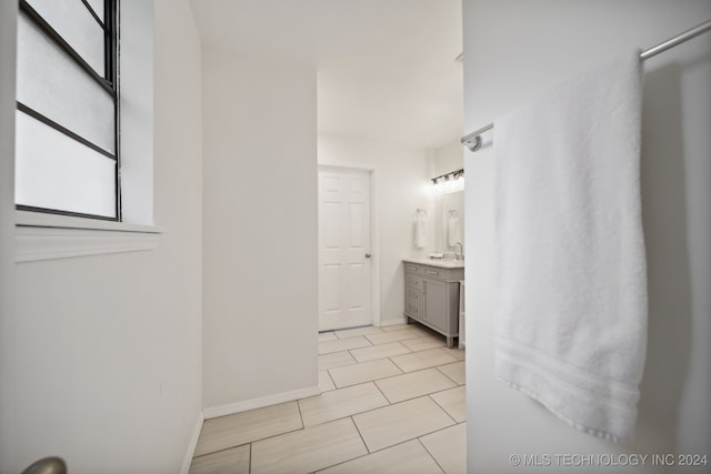 bathroom with vanity