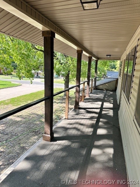 view of patio / terrace featuring covered porch