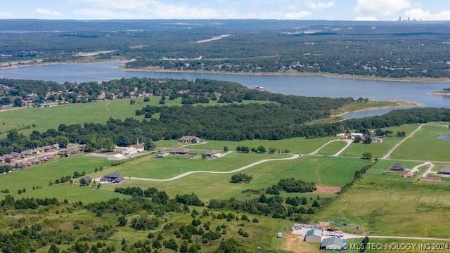 3526 Evans Ave, Mannford, OK 74044 - bird's eye view of a nearby body of water