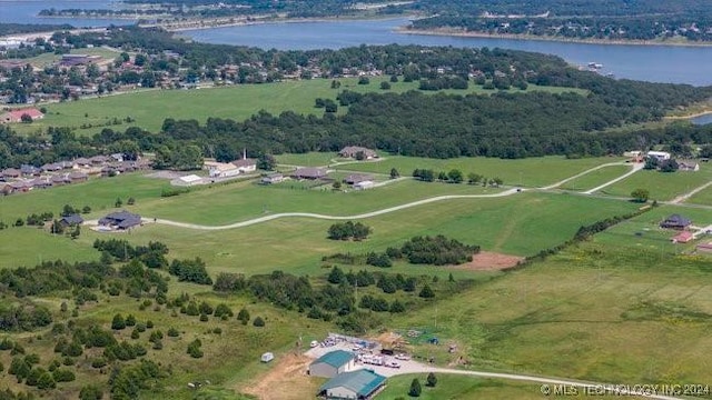 3526 Evans Ave, Mannford, OK 74044 - drone / aerial view of a nearby body of water