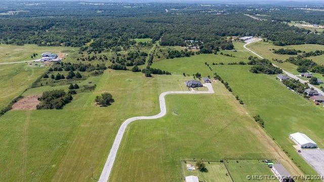 3526 Evans Ave, Mannford, OK 74044 - aerial view of property's location with rural landscape