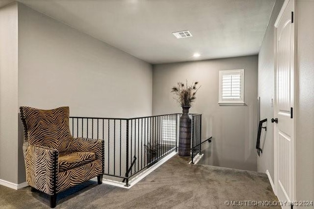 3526 Evans Ave, Mannford, OK 74044 - corridor with carpet flooring, an upstairs landing, and baseboards