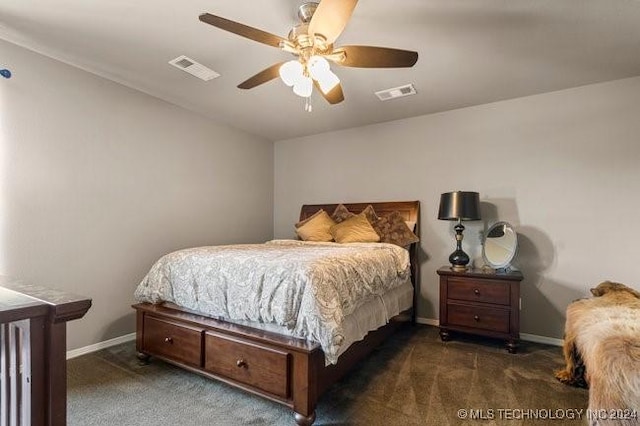 3526 Evans Ave, Mannford, OK 74044 - carpeted bedroom featuring baseboards and a ceiling fan