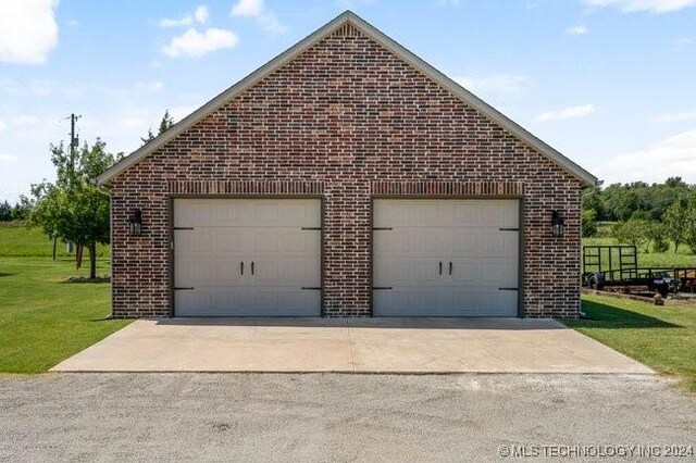 3526 Evans Ave, Mannford, OK 74044 - view of detached garage
