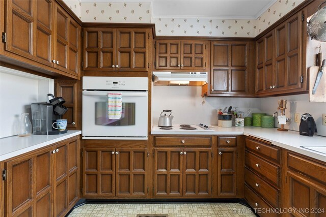 kitchen with white appliances