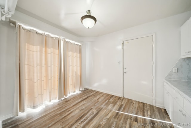 interior space featuring light hardwood / wood-style floors