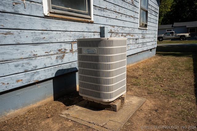 exterior details featuring central AC unit