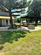 view of yard with a gazebo