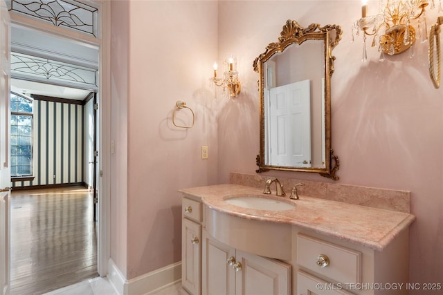 bathroom featuring vanity