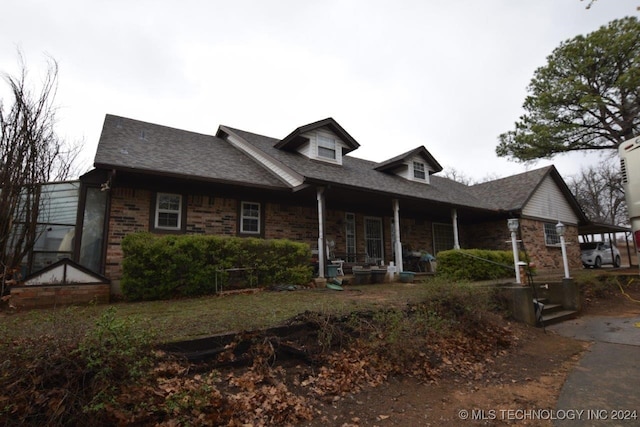 view of front of home with a porch