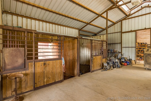 view of horse barn
