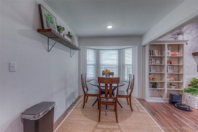 dining area featuring light hardwood / wood-style flooring