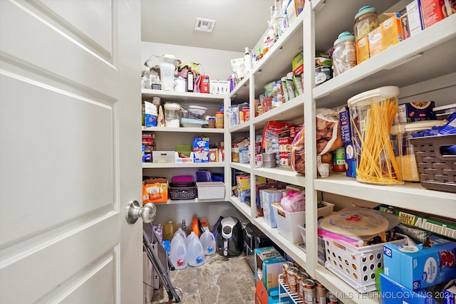 view of pantry