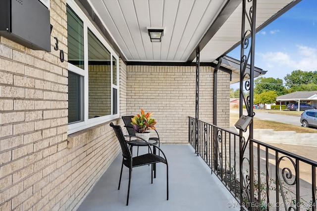 view of balcony