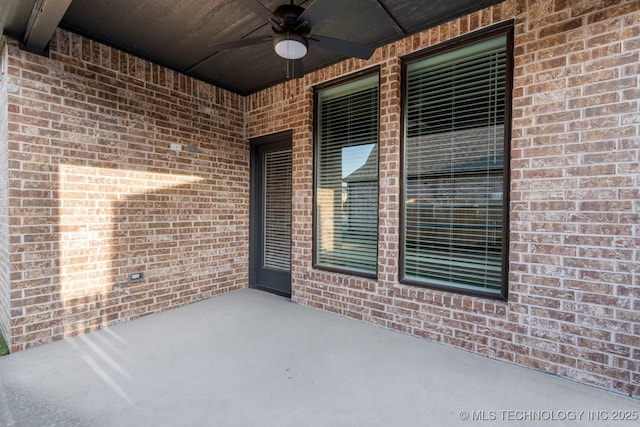 14504 E 80th St, Owasso, OK 74055 - view of patio with ceiling fan