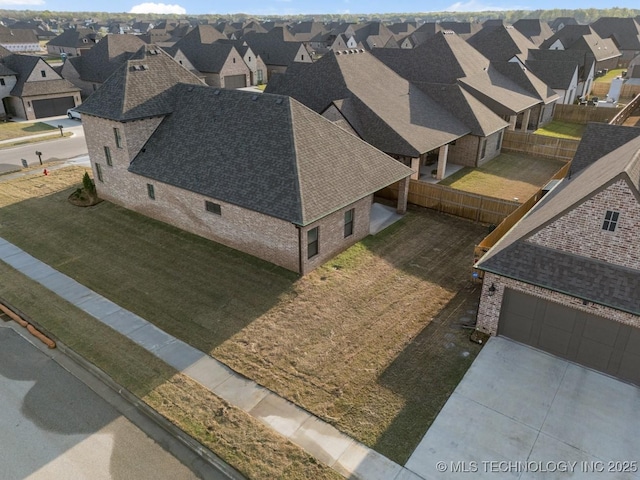 14504 E 80th St, Owasso, OK 74055 - aerial view with a residential view