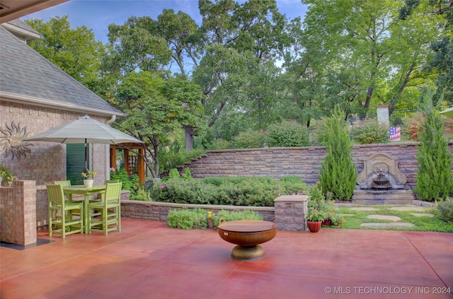 view of patio