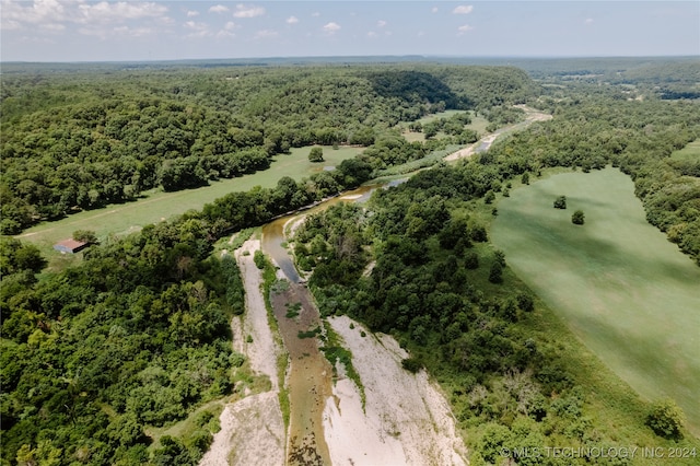 aerial view with a rural view