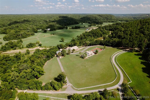 4100 N 430th Rd, Locust Grove, OK 74352 - bird's eye view of a forest