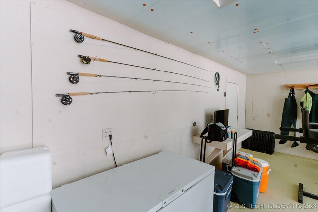 4100 N 430th Rd, Locust Grove, OK 74352 - miscellaneous room featuring concrete flooring