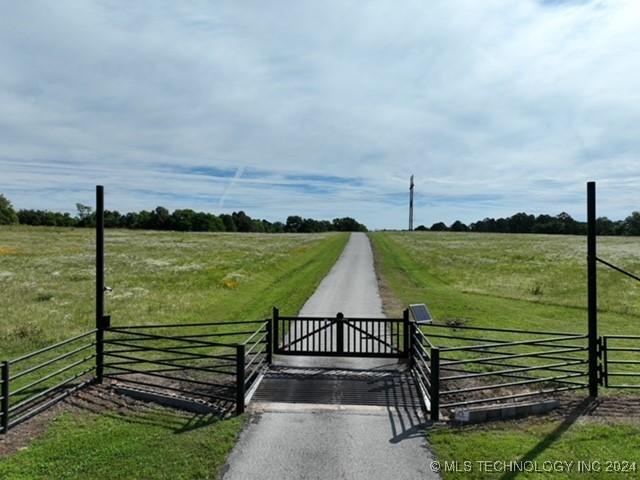 4100 N 430th Rd, Locust Grove, OK 74352 - gate with a view of countryside