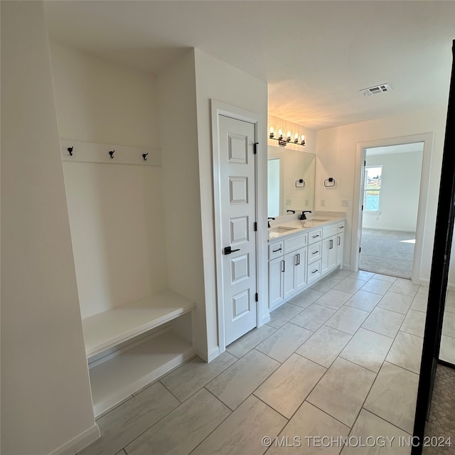 bathroom with vanity