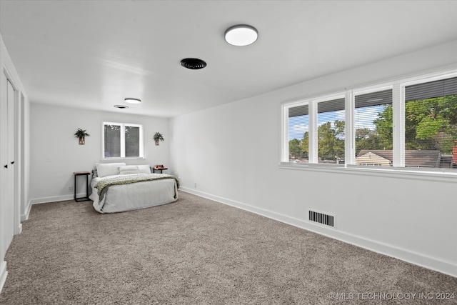 unfurnished bedroom featuring carpet floors