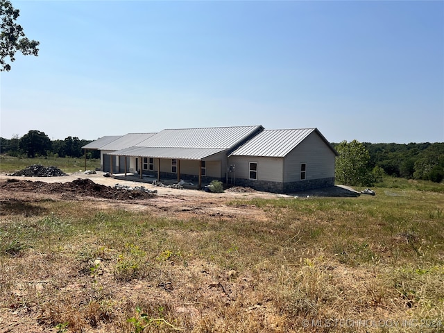 view of rear view of property