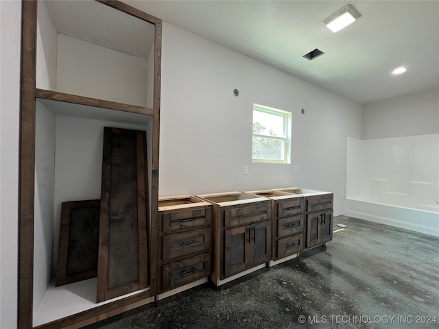 bathroom with a washtub