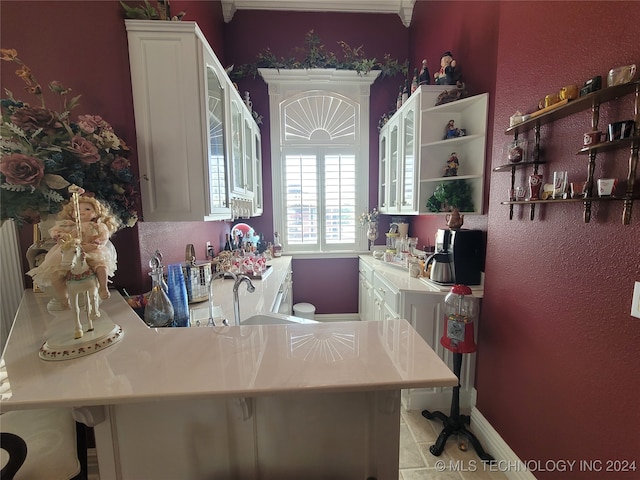 interior space featuring sink