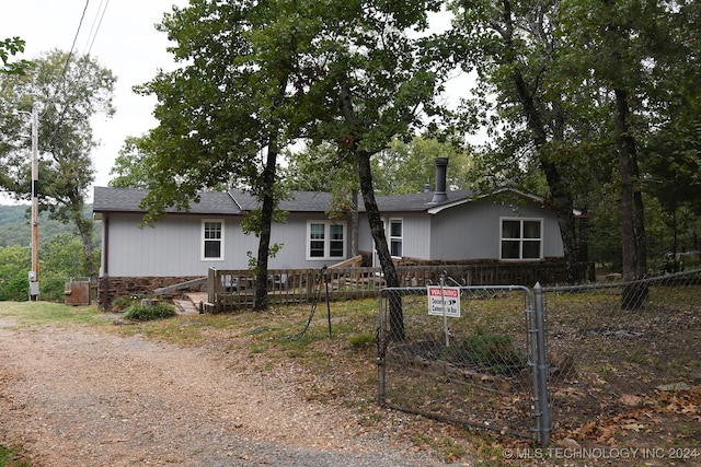 view of ranch-style home