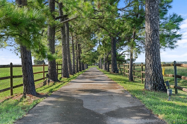 exterior space with a yard