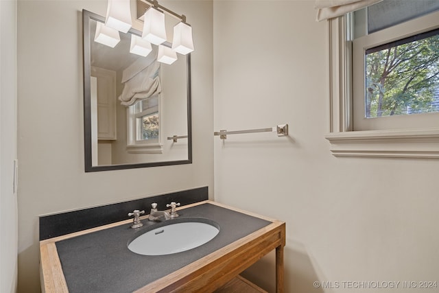 bathroom with vanity