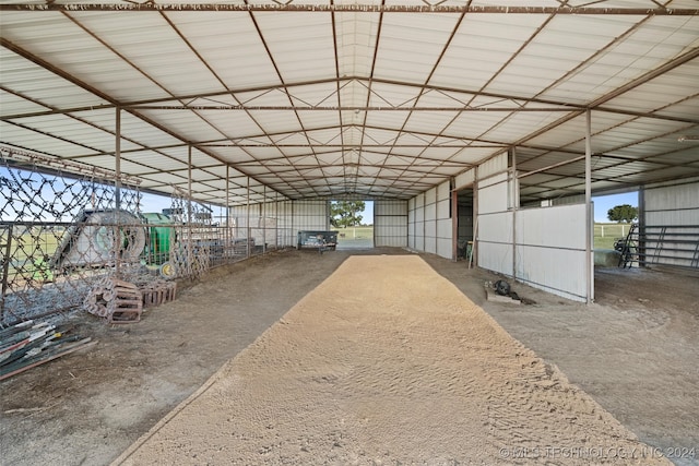 view of horse barn