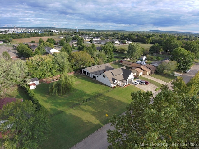 drone / aerial view featuring a residential view