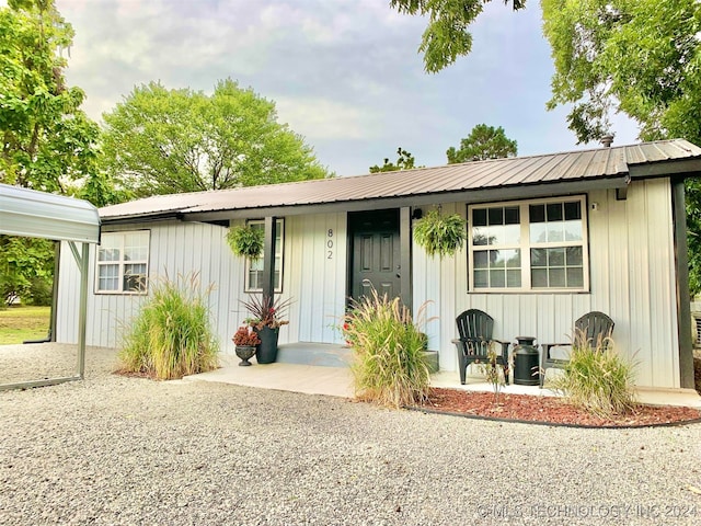 view of front of home