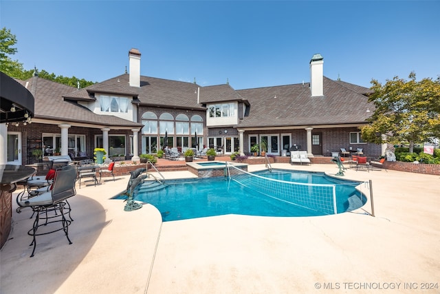 view of pool with a patio area