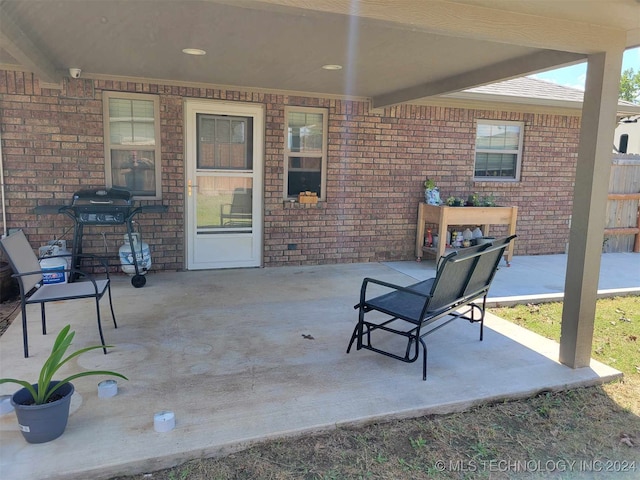 view of patio / terrace with grilling area