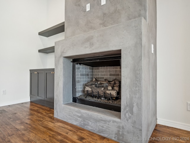 details featuring wood-type flooring