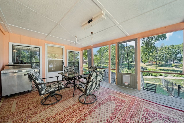 view of sunroom / solarium