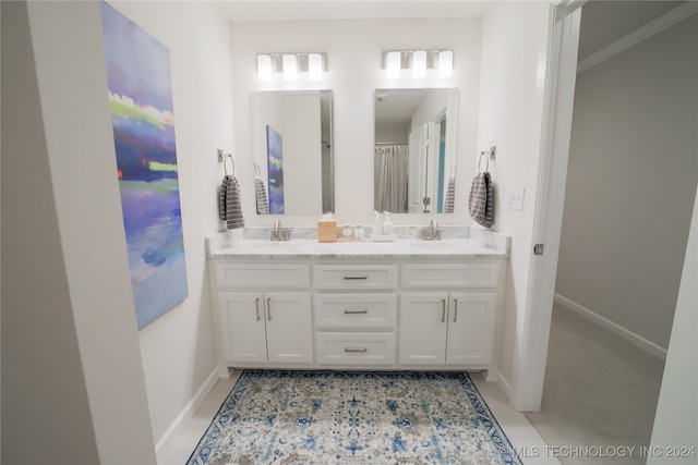 bathroom with vanity