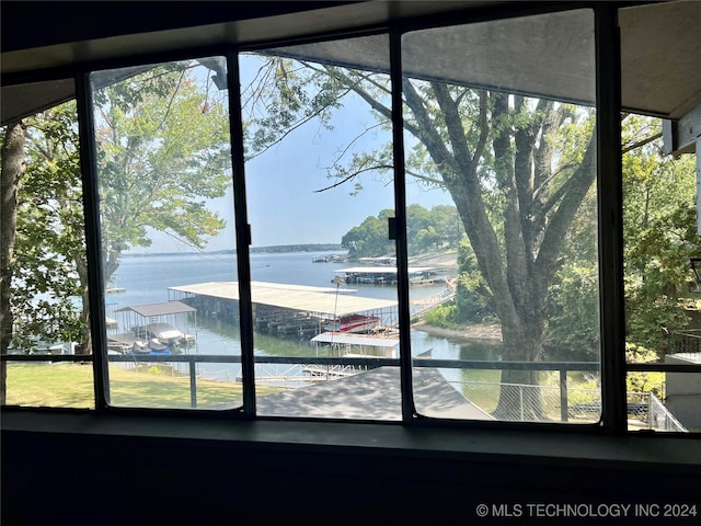 room details with a water view