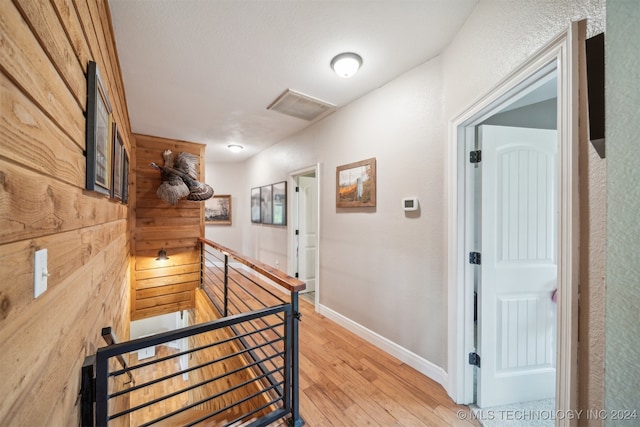 hallway featuring light hardwood / wood-style floors