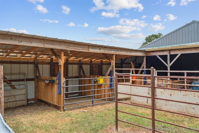 view of stable