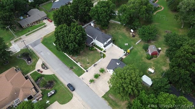 bird's eye view featuring a residential view