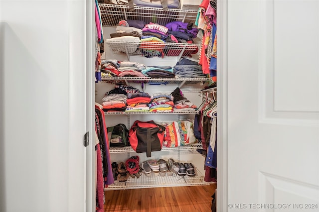 view of closet